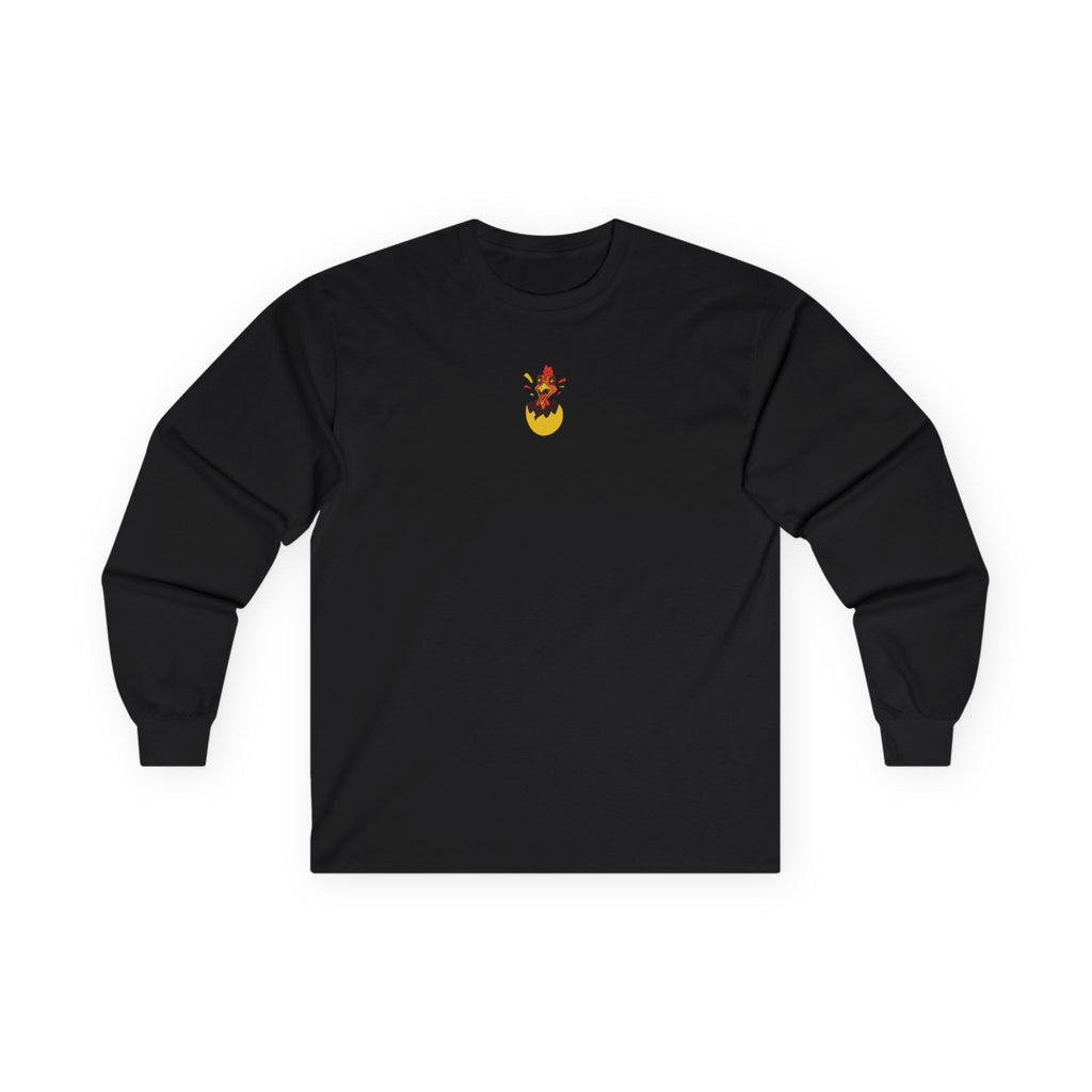 Black Long Sleeve Headless Chook Tee